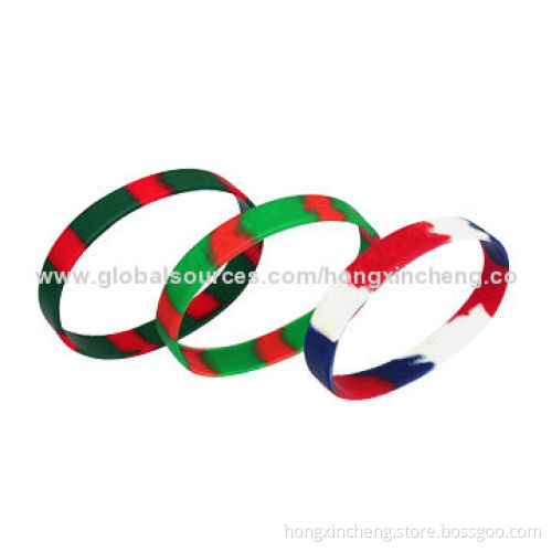 LED Flashing Bracelets with Multi-colored, Non-stick and Flexible